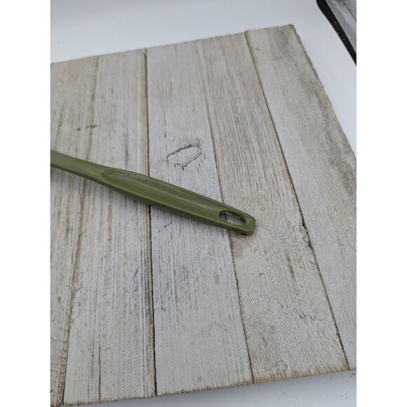 Vintage Foley #2 Olive Green Nylon Plastic Slotted Spoon 11" - Picture 3 of 7